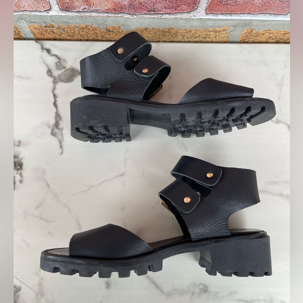 Miista Women's Patti Leather Sandals - Black size 36 /6.5 - Picture 3 of 9